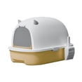 thumbnail image 2 of Hooded Cat , Pet , Removable with Door, Durable Pet Accessories Large Fully Enclosed Cat Toilet Pet Litter Tray Sandbox Yellow, 2 of 9
