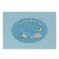thumbnail image 1 of Saying Cutting Board, Sleeping with Colorful Stars and Moon on Heart Filled Background, Decorative Tempered Glass Cutting and Serving Board, Small Size, Multicolor, by Ambesonne, 1 of 1