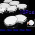 thumbnail image 4 of 10 Pcs Coin Collection Boxs, 2*2*0.2inch Transparent Round Plastic Coin Capsule Container Storage Box Holder Case Coin Collection Case, Suitable Coin Size: 20mm 25mm 30mm 35mm 40mm(Approx), 4 of 14