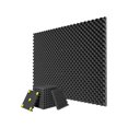 thumbnail image 1 of 12 Pack Acoustic Foam Board 1 Inx12 Inx12in High Density Retardant Acoustic Foam, Quick Recovery Ac, 1 of 5