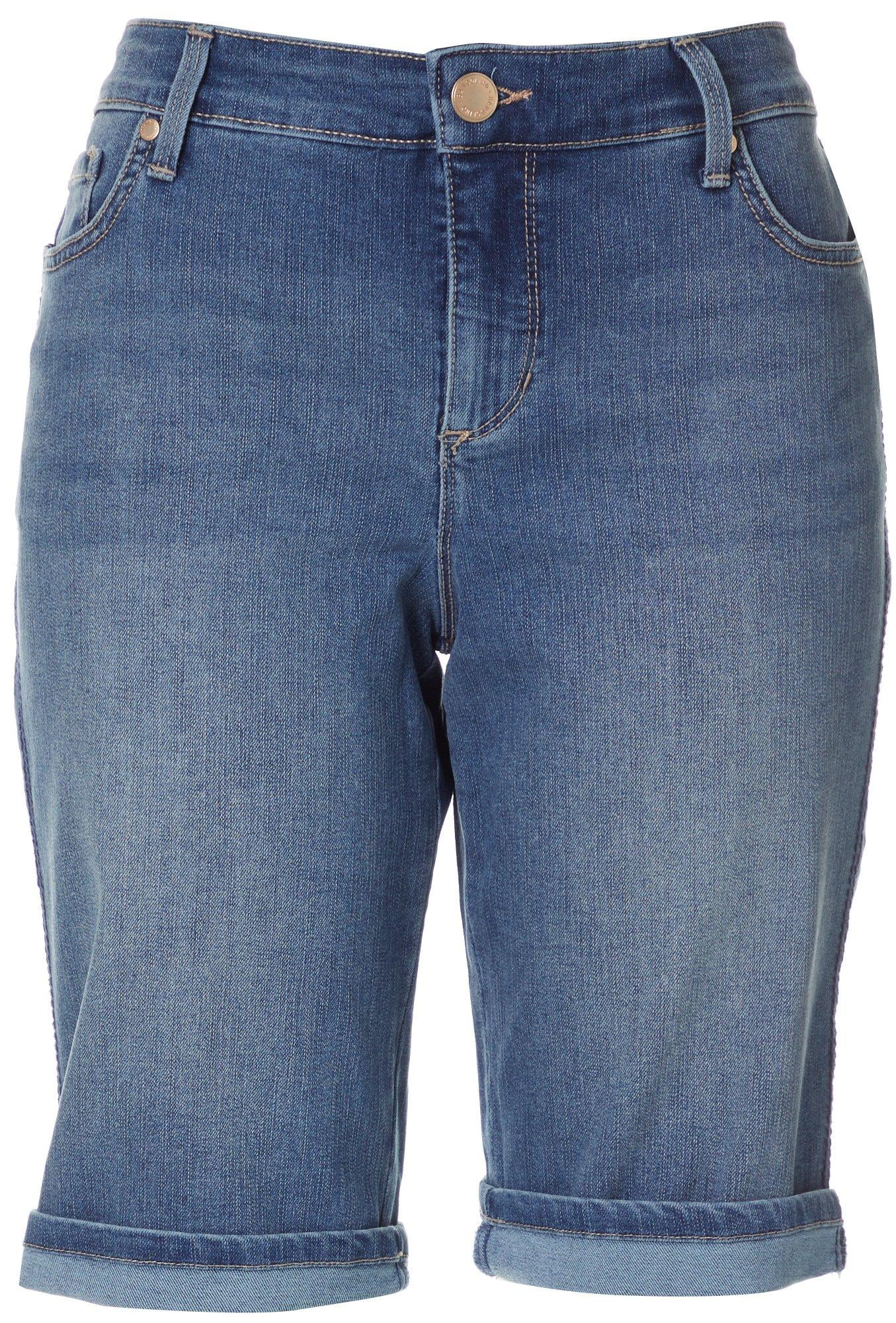 Bandolino Womens Roll Cuff Bermuda 