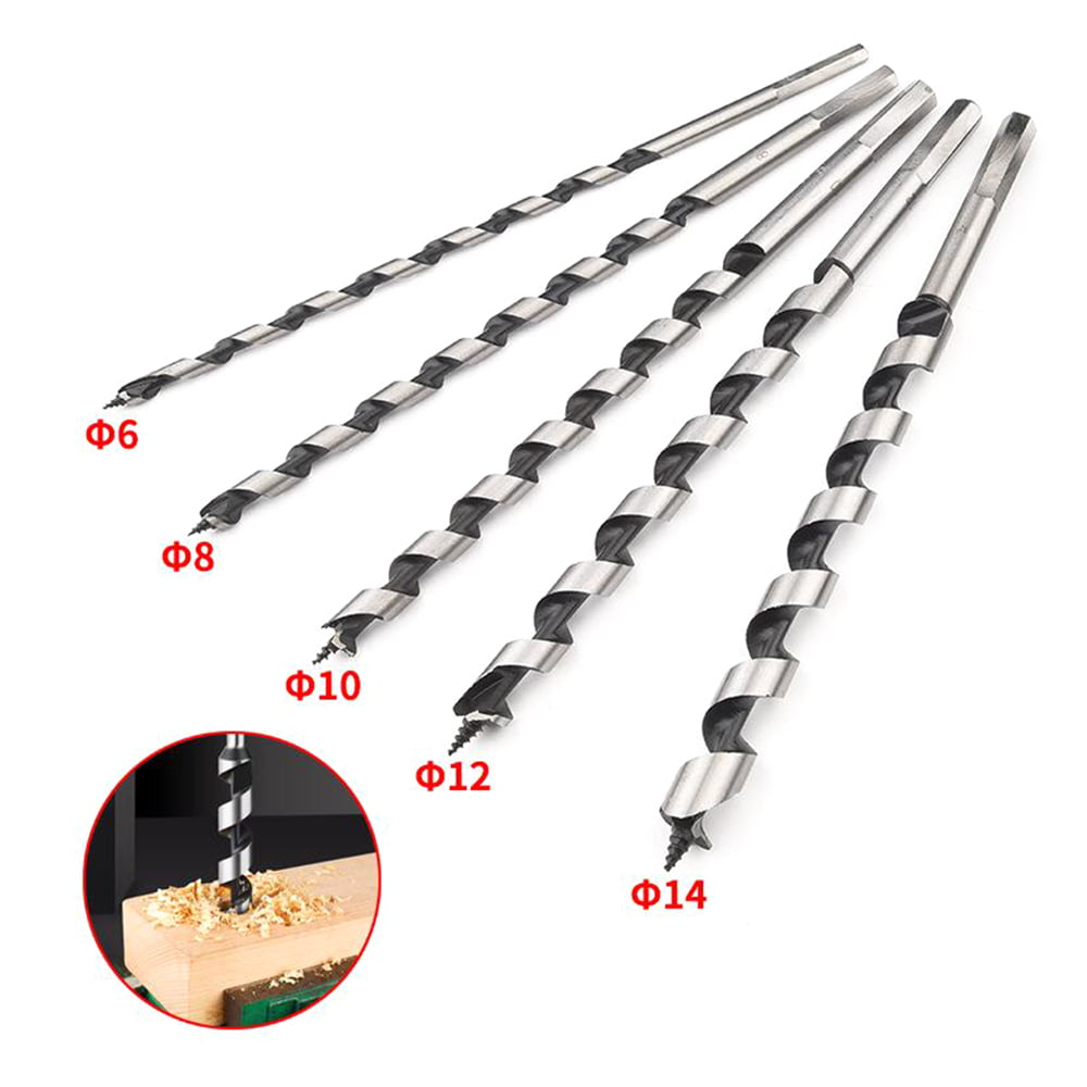 wood drill bits 205mm long joiner fast cut 8mm to 32mm hex shank Auger SDS 