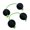 Black, variant on WIND LAND Sand Globe Kashaka Rhythmic Globe Aslatuas Kashaka Instrument Rhythmic Globe