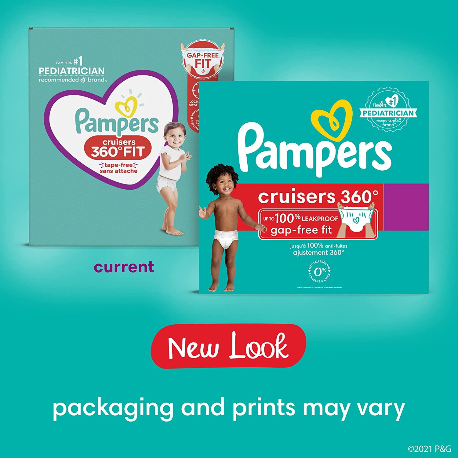 Pampers Cruisers 360 Diapers Size 7 44 Count