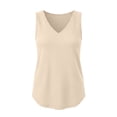thumbnail image 6 of GUACER Ribbed V-Neck Tank Top for Women Sleeveless Blouses Casual Summer Basic Top for Layering, 6 of 6