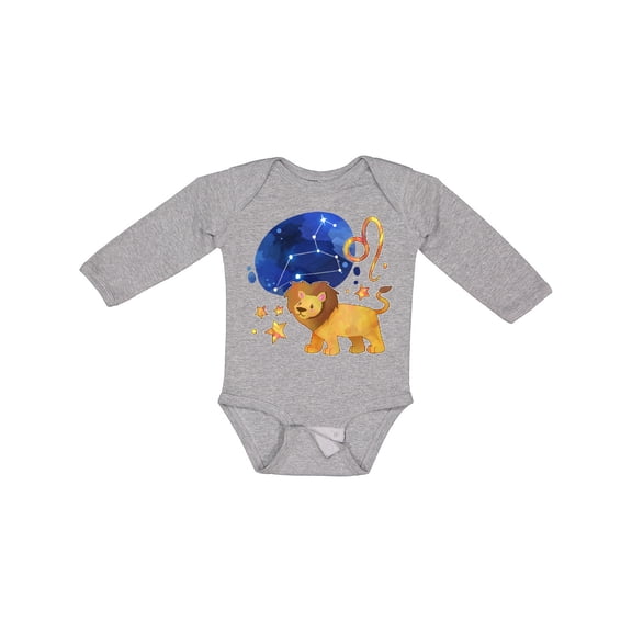 Inktastic Leo Constellation Zodiac Sign Illustration Boys or Girls Long Sleeve Baby Bodysuit