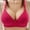 Hot Pink, variant on Jacenvly Wireless Bras for Women Support Embroidered Glossy Comfortable Breathable Bra Underwear No Rims