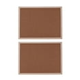 thumbnail image 1 of 2 Pcs Tableau de Liège Portable en Bois Tableau de Messages Tableau d'Affichage pour Fournitures de Bureau École, 1 of 6