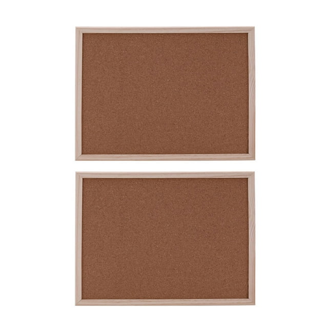 2 Pcs Tableau de Liège Portable en Bois Tableau de Messages Tableau d'Affichage pour Fournitures de Bureau École