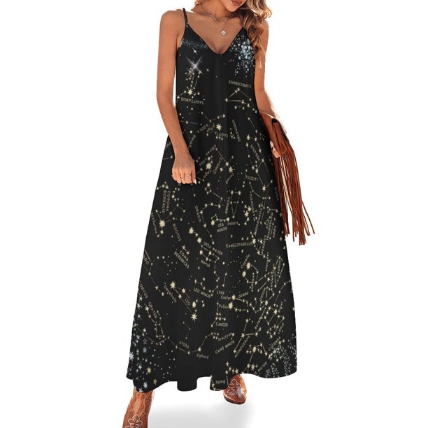 Ven conmigo a ver las estrellas Vestido sin mangas Vestidos casuales Vestidos elegantes para mujer en oferta