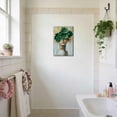 thumbnail image 3 of ZHONGYUTONG Gold and Gray Green Floral Wall Decor Abstract Blooming Flowers Picture Prints Abstract Women Canvas Neutral Art Poster Paintings for Girl Bedroom Bathroom (16.00" x 24.00"), 3 of 5