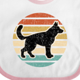 thumbnail image 4 of Inktastic German Shepherd Silhouette Vintage Retro Boys or Girls Baby Bib, 4 of 4
