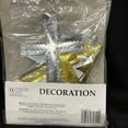 thumbnail image 5 of 7Ft Long Gold & Silver Cross Foil Cascade Column Hanging Party Decoration - New, 5 of 5