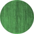 thumbnail image 1 of Ahgly Company Indoor Round Abstract Emerald Green Modern Area Rugs, 5' Round, 1 of 4