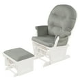 thumbnail image 1 of Patiojoy Ergonomic Rocking Chair Baby Nursery Chair Glider with Ottoman Light Grey, 1 of 10