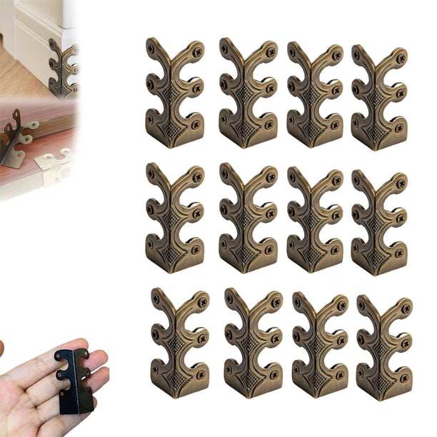 Protectores de Esquina de Zócalo de Hierro con Tornillos para Paredes, Metal Edge Guards