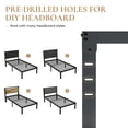 thumbnail image 4 of Merrland 14 Inch Twin XL Size Bed Frame, Heavy Duty Metal Platform with Storage, Steel Slat Support, Easy Assembly, Black, 4 of 6