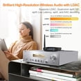 thumbnail image 3 of H Bluetooth 5.3 Music Receiver for Home Stereo with LDAC, Bluetooth Audio Adapter with Audiophile DAC, aptX HD, Optical Output for AV Receiver or Stereo Ampler - DS200Pro, 3 of 5