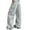 Grey, variant on Woman Sweatpants High Waisted Straight Leg Sweatpants with Lace Trim Wide Leg Casual Lounge Pants Black L