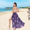 thumbnail image 5 of Women Sarong Wraps Magic Cute Butterfly Swimsuit Beach Pareo Bikini Coverups Skirt M, 5 of 7