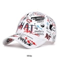 thumbnail image 2 of maskred Polyester Men Women Caps Lightweight Comfortable Fit Adjustable Strap Universal Size Baseball Cap White, 2 of 6