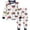 5# Navy Blue, variant on FEDPOP Toddler Boys Pajamas Bamboo Viscose Kids Long Sleeve Snug fit Soccer Printed Pjs 2pcs Set 3T