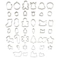 thumbnail image 4 of Wilton Christmas Cookie Cutters Set, 40-Piece Metal Cutters in Cookie Jar, 4 of 6