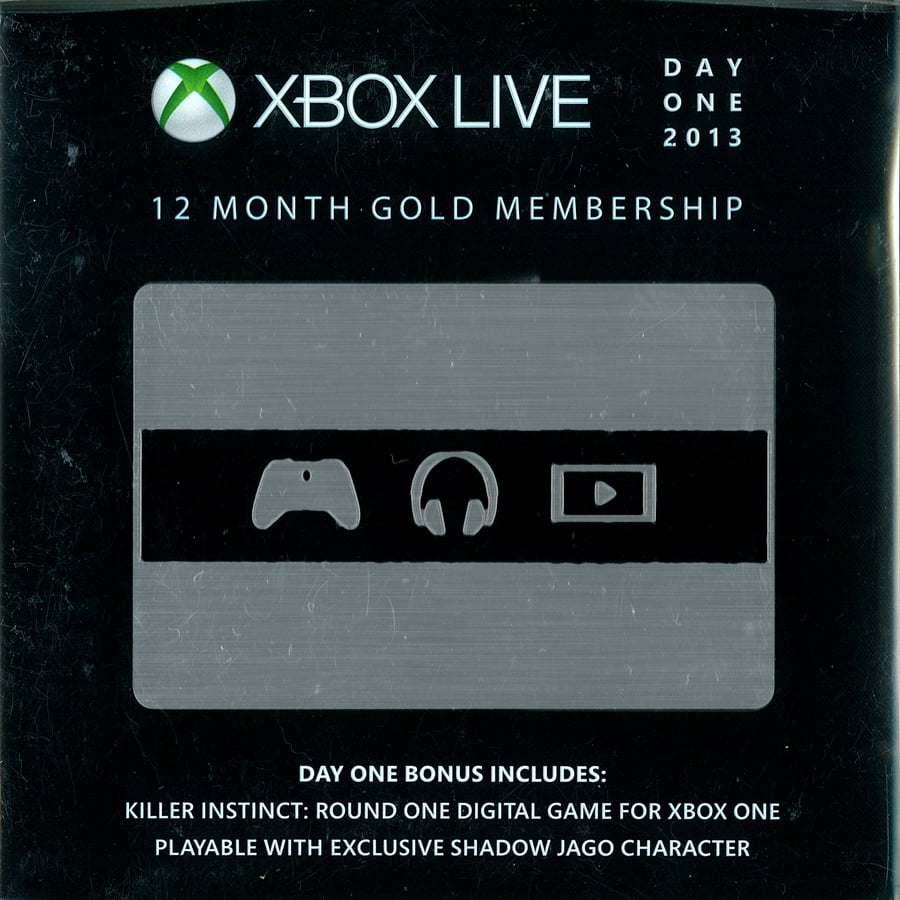 12 Month Xbox Live Gold Membership Limited Day One Edition With Bonus Xbox One Walmart Com Walmart Com