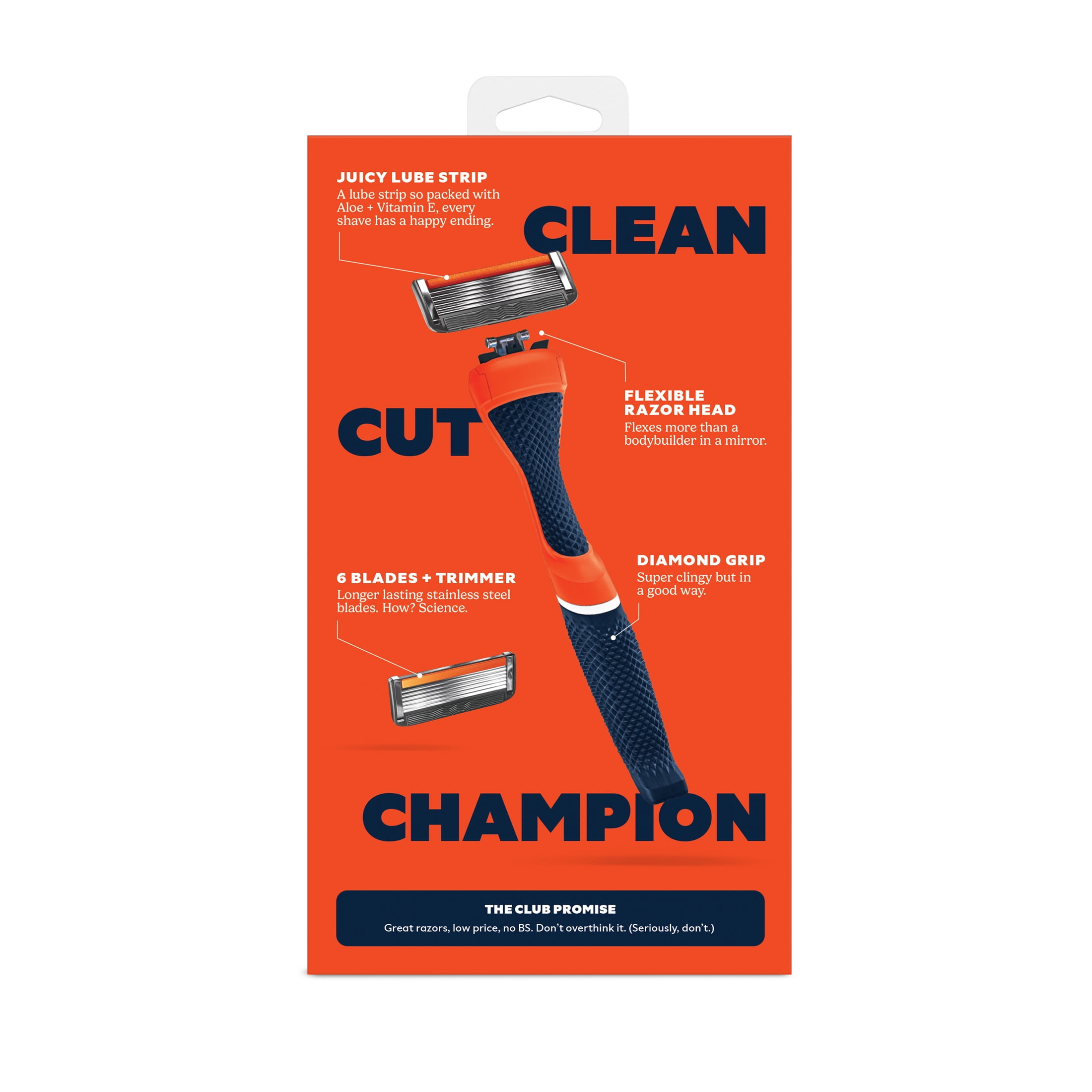 Dollar Shave Club Auburn 6-Blade Razor Starter Set