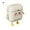 Cream White-2, variant on Wall-Mounted Trash Cans with Cartoon Faces, 3.17gal Waterproof ABS Kitchen Bathroom Bin with Lid, No Electricity Needed, Playful Home Decor