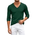 thumbnail image 5 of fatyb Men's Mesh Long Sleeve T Shirts V Neck Breathable Workout Tee Mens Athletic Running Training Tops, 5 of 7