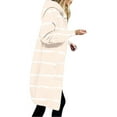 thumbnail image 4 of DAFPZW Hoodies for Women Striped Print Zip Up Open Front Cardigan Fall Hooded Sweatshirts Winter Casual Tops with Pockets, 4 of 5