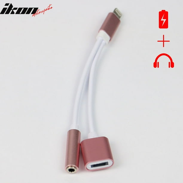 2in1 Lightning 3.5MM Headphone Jack Adapter Charging Cable For iPhone 7