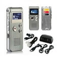 thumbnail image 2 of Multipurpose Voice Record Mini 8GB Digital Sound Audio Recorder Dictaphone MP3 Player (Silver), 2 of 9