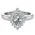 thumbnail image 4 of 1.00 CT TW April Birthstone Classic Marquise Diamond Ring 14K White Gold, 4 of 5