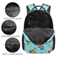 thumbnail image 6 of Jeiento 16 Inch Kids School Backpack Water-Resistant Polyester Capybara Lemon Bookbag for Boys Girls, Elementary & Middle School Back to School, 6 of 7