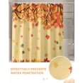 thumbnail image 6 of Fall Maple Leaf Shower Curtain Set ，Waterproof Fabric Shower Curtains Thanksgiving Leaves Shower Curtains for Bathroom,Bathroom Decor 72"x72", 6 of 7