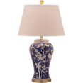 thumbnail image 3 of SAFAVIEH Spring 29 in. Table Lamp with Off-White Cotton Shade, Navy, Set of 2, 3 of 5