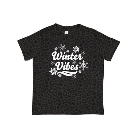 

Inktastic Winter Vibes with Snowflakes Gift Toddler Boy or Toddler Girl T-Shirt