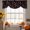 Black, Cherry, Crimson, Emerald, variant on Red Cherry Tie Up Valance Curtains for Windows, Kitchen Curtains Window Treatments, Green Botanical Leaves Classic Short Window Shades Valances for Bedroom Bathroom Cafe 54"x18"