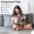 thumbnail image 6 of Kiwinurse Flying Insect Indoor Fly Trap (1 Device + 4 Refills), Safe UVA Light Indoor Homes for Fruit Flies, Gnats, Moths, 6 of 9