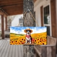 thumbnail image 4 of Vintage Rat Terrier Says Hello Mother's Day Summer Sunflower Field Landscape Wood Sign Ratty Dog Lover Hanging Wall Home Decor - 12005, 4 of 5