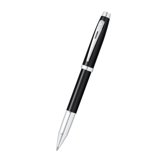Sheaffer 100 Glossy Black Lacquer w/Polished Chrome Trim Rollerball Pen