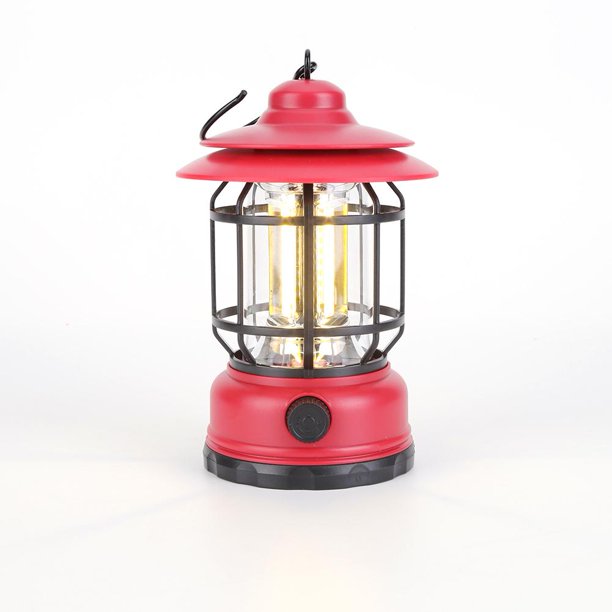 2uds. Luz de emergencia LED retro con luz de carpa de gancho para viajes al aire libre (C)