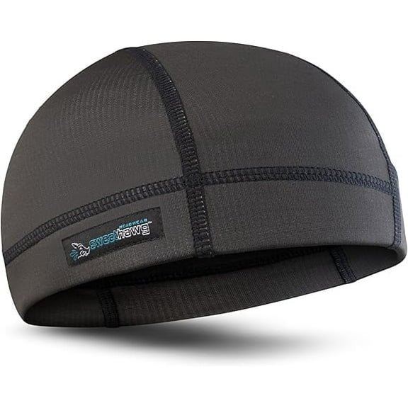 SweatHawg Skull Cap – No Sweat Helmet Liner, Absorbent and Wicking Cycling Cap for Men and Women