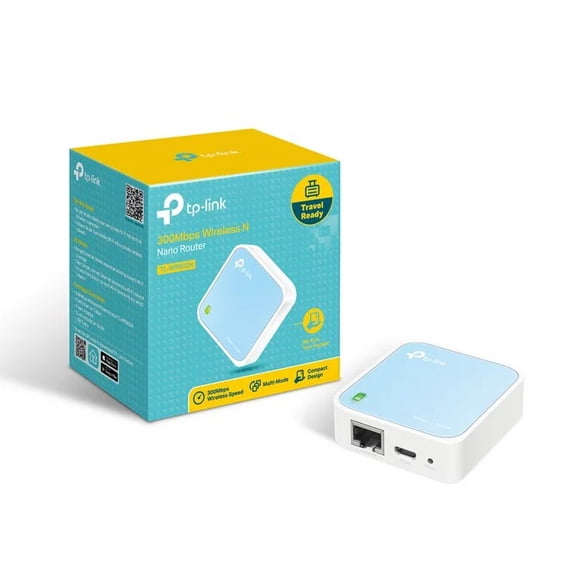 TP-LINK TL-WR802N IEEE 802.11n Ethernet Wireless Router - 2.48 GHz ISM Band - 300 Mbit/s Wireless Speed - 1 x Broadband Port - Fast Ethernet - VPN Supported - Desktop