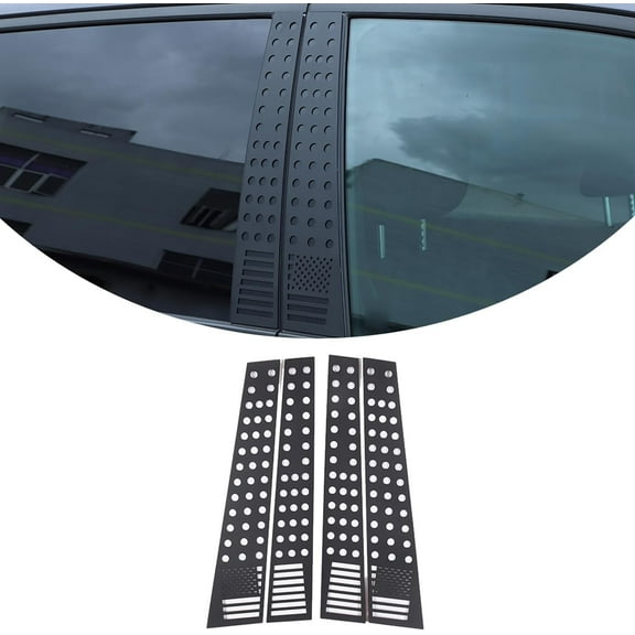 TINKI For Honda Pilot 2016-2022,Honeycomb Decorative Panel,Door Centerpillar Window Honeycomb Decorative Panel Car Accessories