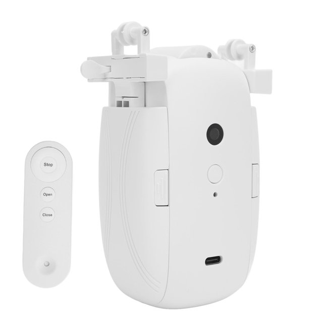 Ouvre-rideau Automatique, Moteur de Rideau Intelligent Contrôle Précis Silencieux avec Télécommande pour Chambre pour Rail en U