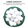 thumbnail image 3 of Ball Basket, Ball Storage Bucket Container Golfball Container With Handle Nylon Plastic  Ball Bucket Green, 3 of 8