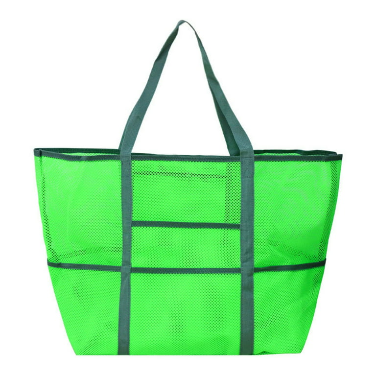 Ardorlove Mesh Beach Bag with Zipper - Extra Large Beach Tote Bag Pool Bag, Women's, Size: XL, Green